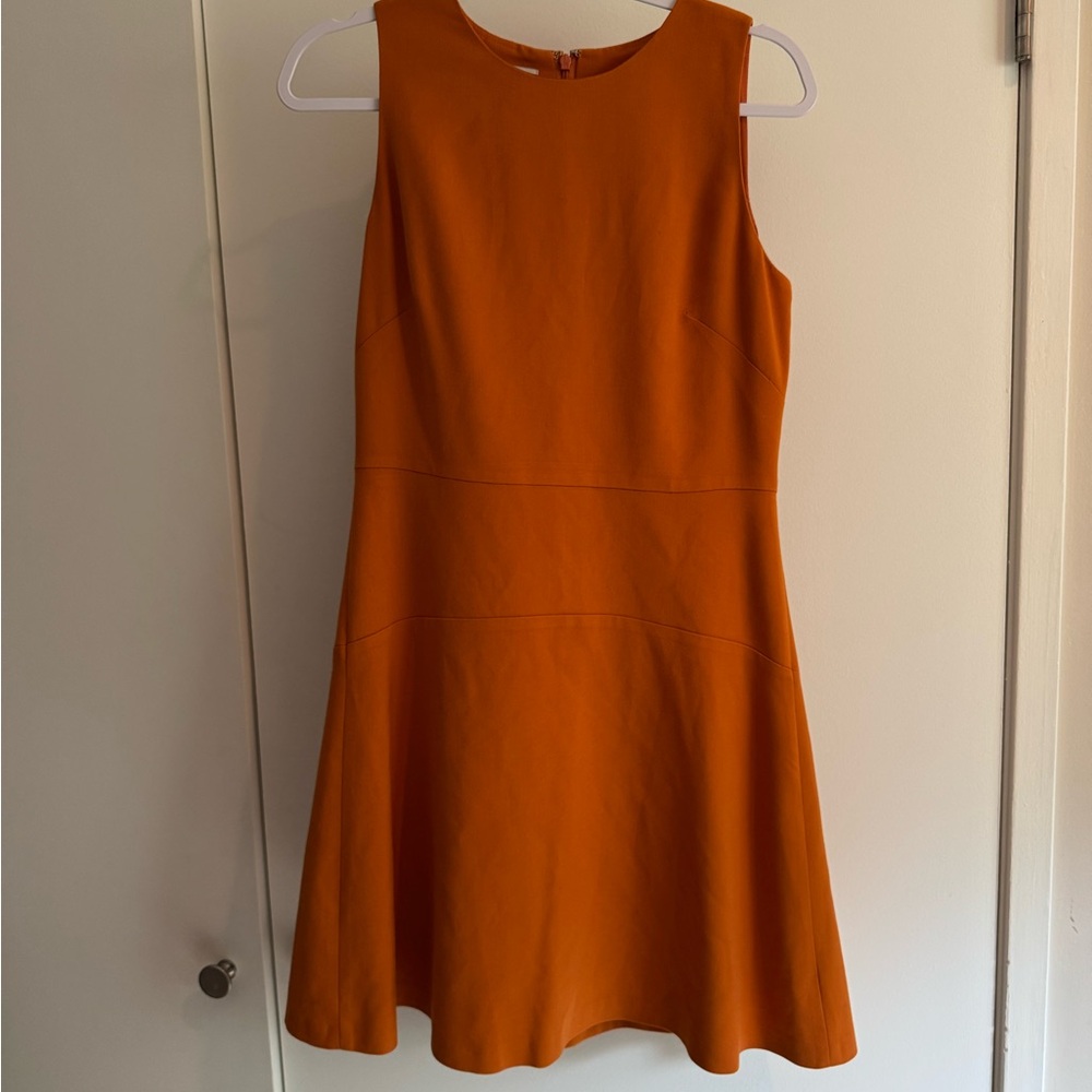 Bloomingdale’s Hobbs Burnt Orange Sleeveless Dress